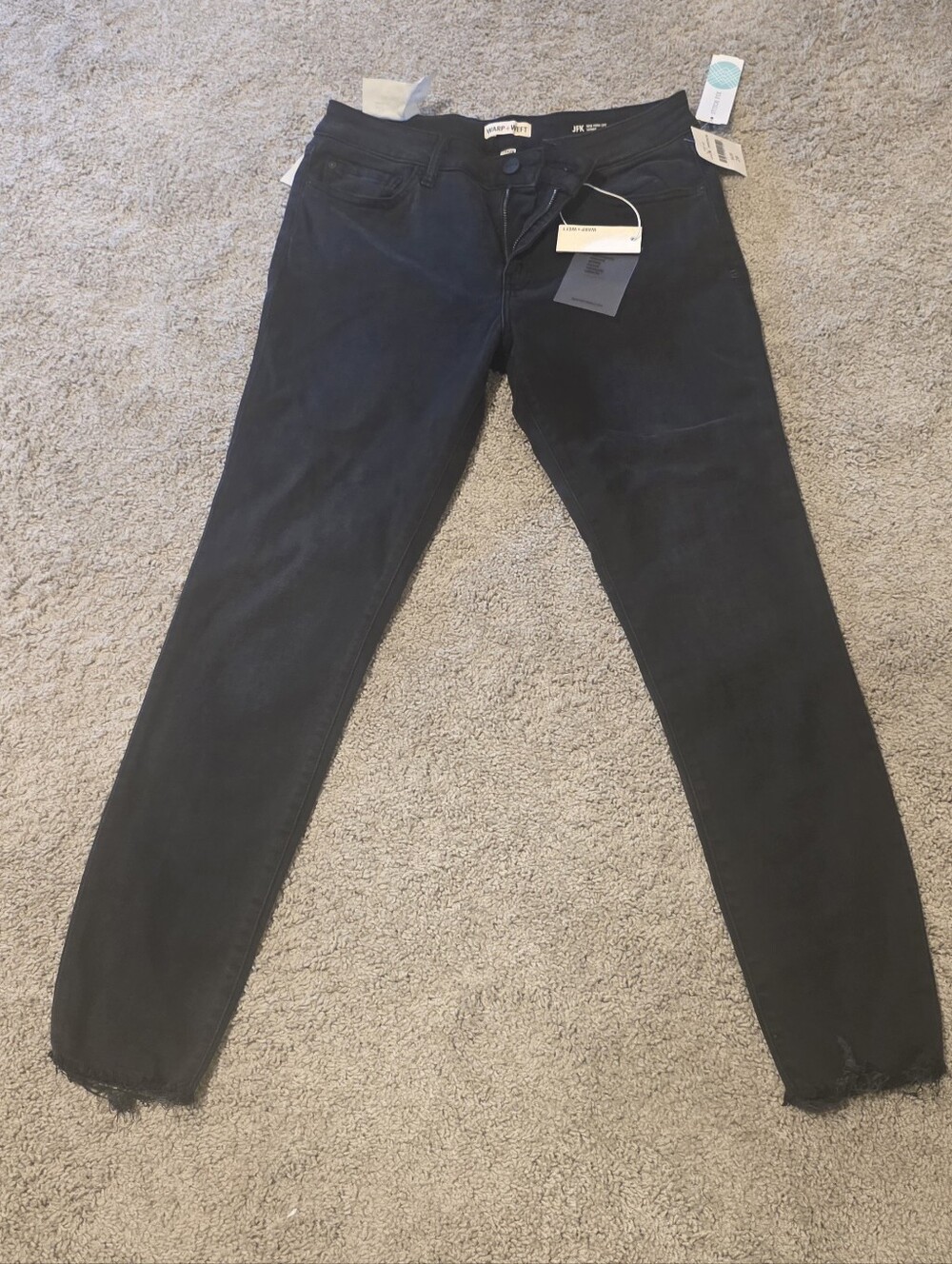 Warp + Weft Black Skinny Jeans — Sleek Slim Fit